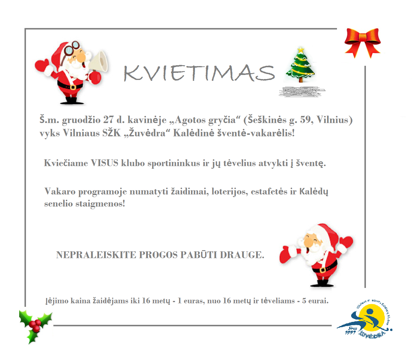 Sveikinimas kvietimas